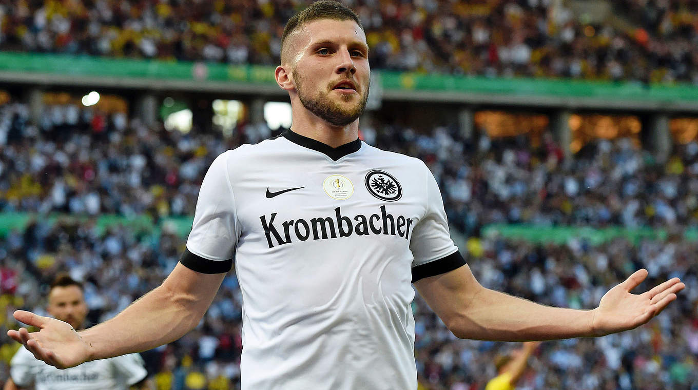 Torschütze und Topwerte im Pokalfinale: Eintracht Frankfurts Offensivspieler Ante Rebic © 2017 Getty Images