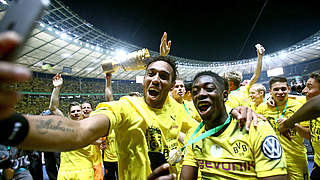 The two goalscorers for BVB © 2017 Getty Images