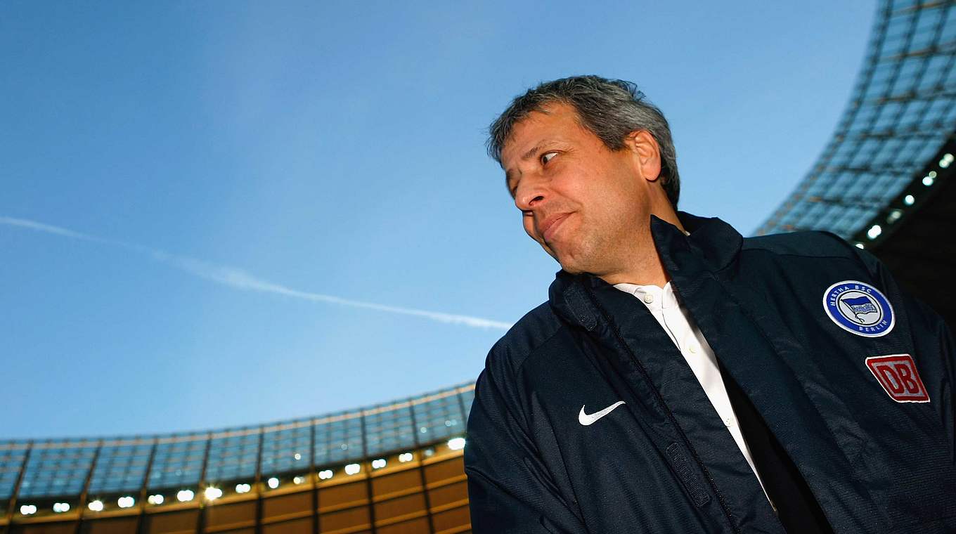 Neu im Berliner Olympiastadion: Lucien Favre wird 2007 Trainer von Hertha BSC © 2007 Getty Images