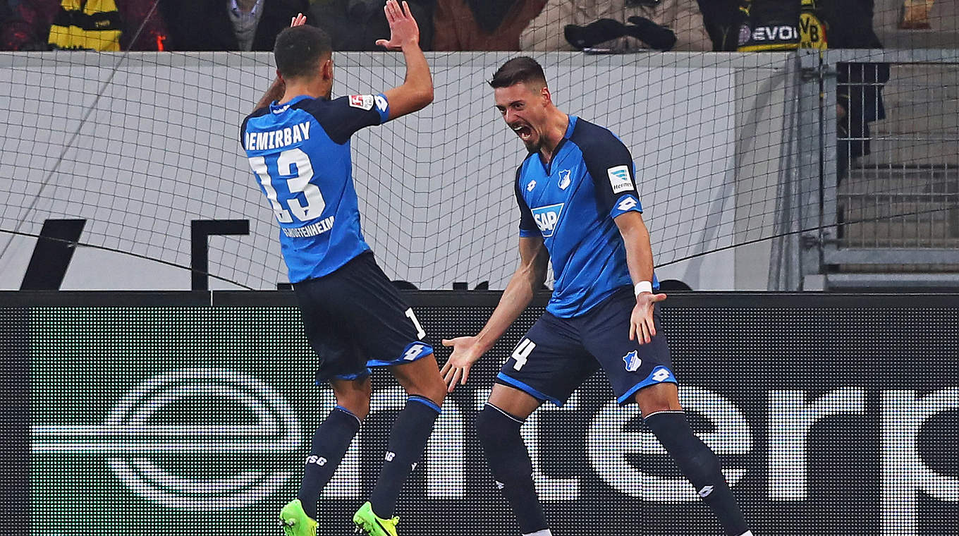 Mögliche Debütanten gegen Dänemark: Kerem Demirbay und Sandro Wagner (v.l.) © 2016 Getty Images