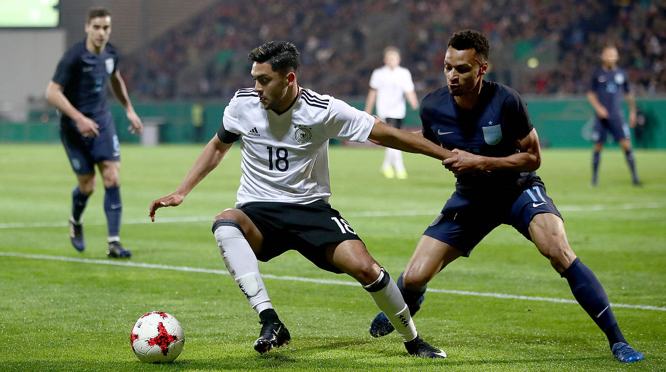 Erfolgreich im DFB-Trikot: Gegen England erzielt Amiri seinen ersten Treffer für die U 21 © 2017 Getty Images