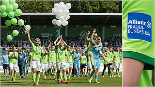 Geht als Titelverteidiger in die neue Bundesligasaison: der VfL Wolfsburg © Getty Images/Collage DFB