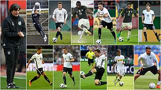 Bundestrainer Joachim Löw (l.) hat entschieden: Die Startelf gegen Dänemark © Getty Images/Collage DFB