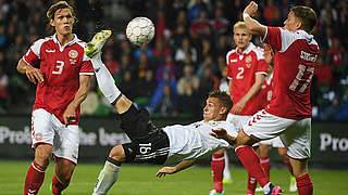 Joshua Kimmich equalised in the 88th minute with a superb overhead kick.  © 