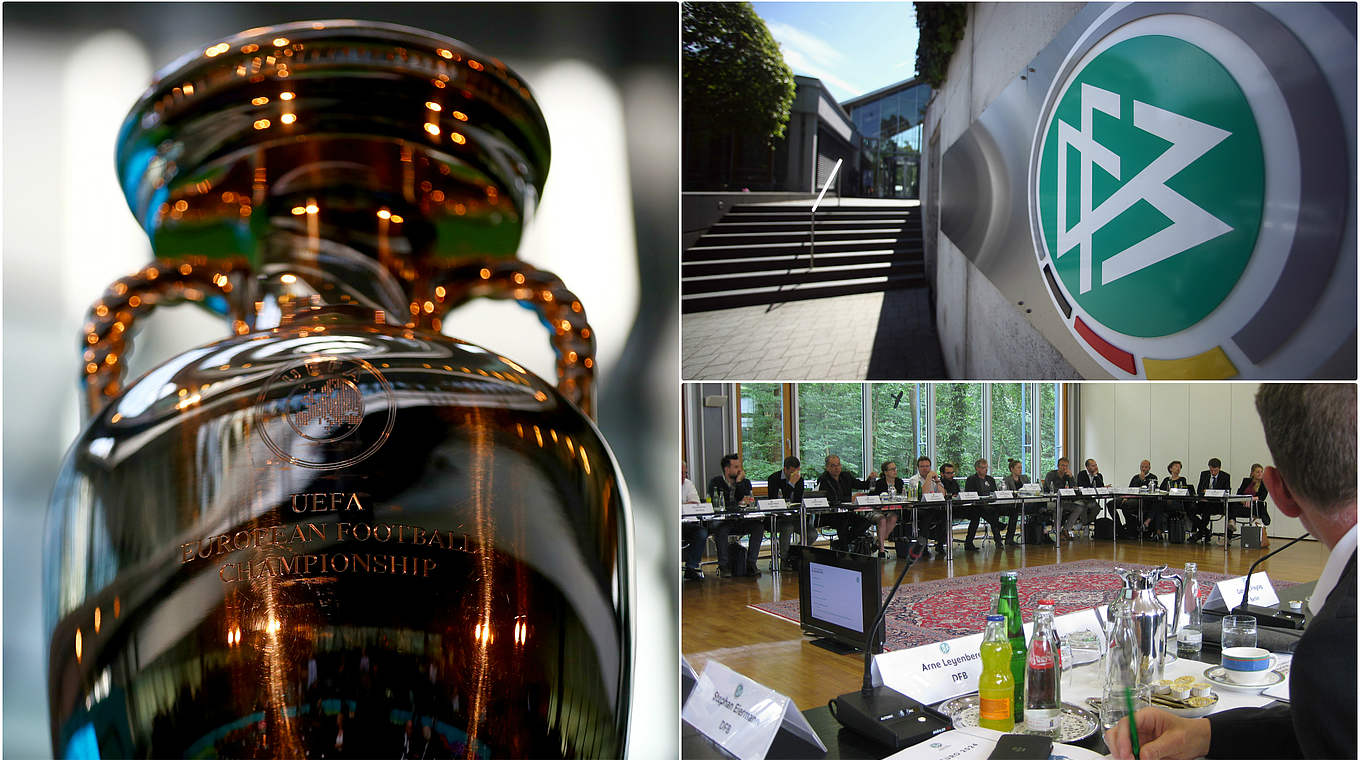 Bewerbung zur EURO 2024: Zweiter Workshop der Städte und Stadien in Frankfurt © Getty Images/DFB/Collage DFB