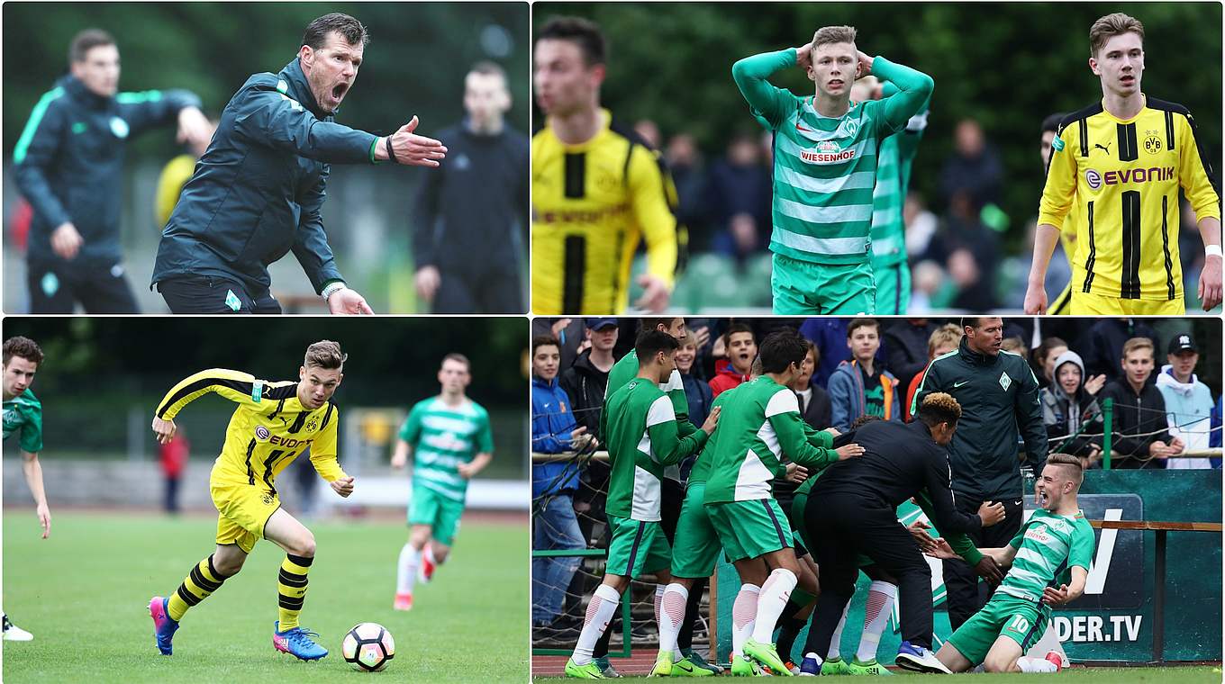 1:1 im Hinspiel: Der BVB erwartet Werder Bremen in Dortmund zum Showdown © Getty/Collage DFB