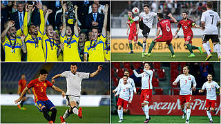U 21-EM-Endrunde in Polen: Die DFB-Auswahl spielt gegen Europas Elite um den Titel © Getty Images/Collage DFB