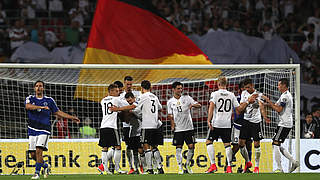 Germany cruised past San Marino, scoring 7 goals and conceding none © 2017 Getty Images