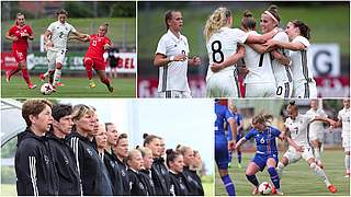 Zwei Spiele, zwei Siege: die U-19 Frauen treffen im dritten Gruppenspiel auf Polen © Getty Images/Collage DFB