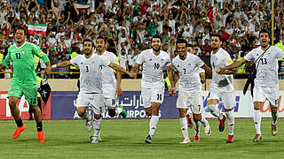 Jubel nach dem Abpfiff: Der Iran qualifiziert sich für die Weltmeisterschaft in Russland © Getty Images