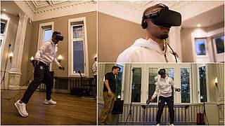 Innovative Trainingsmethode aus den USA: Nationalspieler testen Virtual-Reality-Brillen © Collage DFB