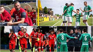 Endspiel um die Deutsche B-Junioren-Meisterschaft: Bayern trifft auf Bremen © Getty Images/Collage DFB