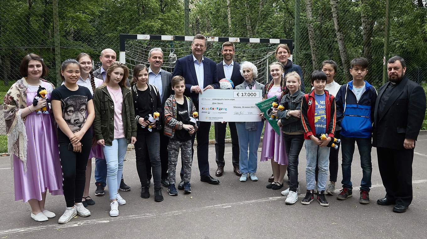 DFB-Präsident Grindel und DFB-Vielfaltsbotschafter Hitzlsperger in Moskau © Getty Images