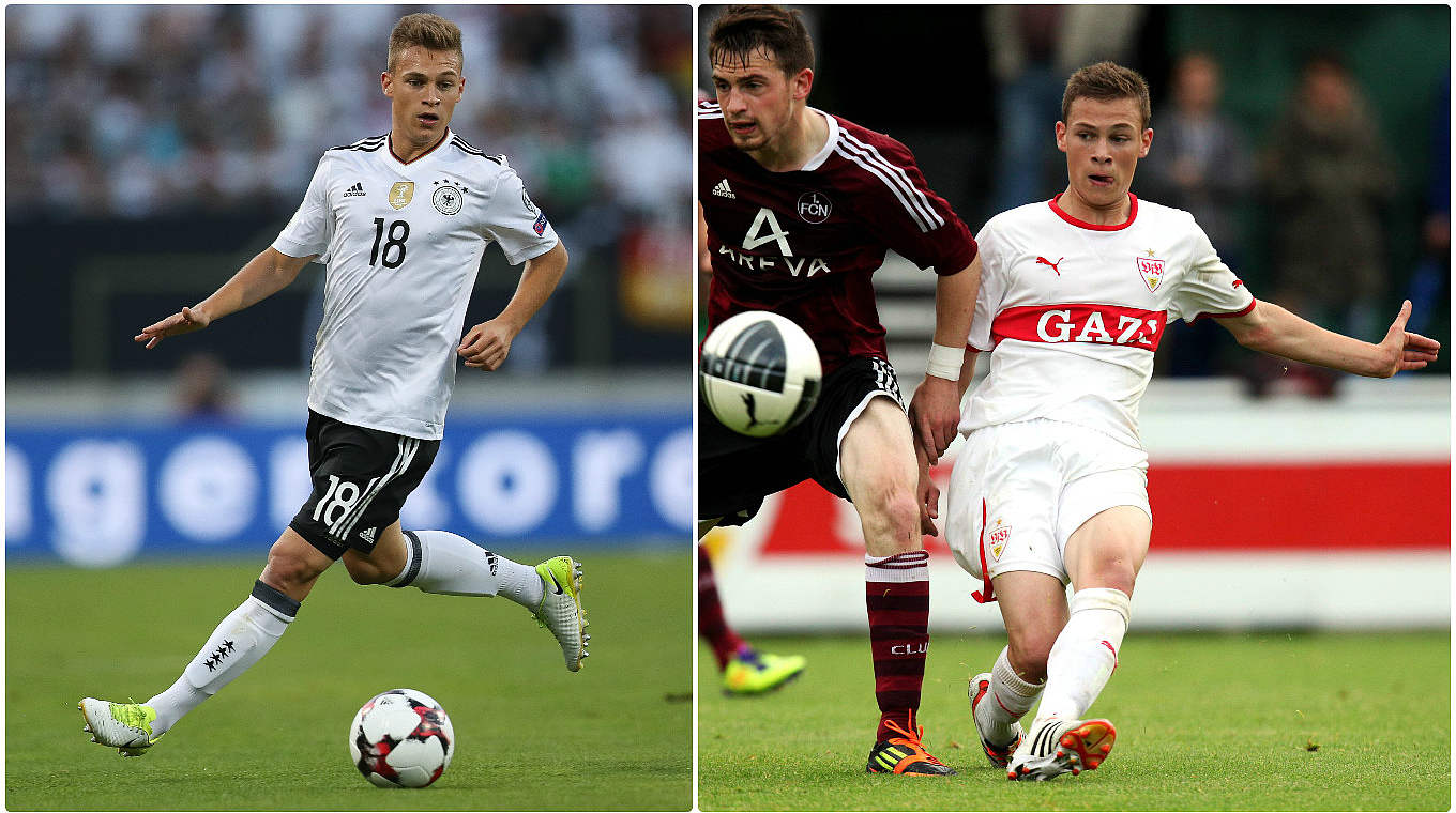 Heute in der Nationalmannschaft und früher bei Stuttgart: Joshua Kimmich © Getty Images/imago/Collage DFB