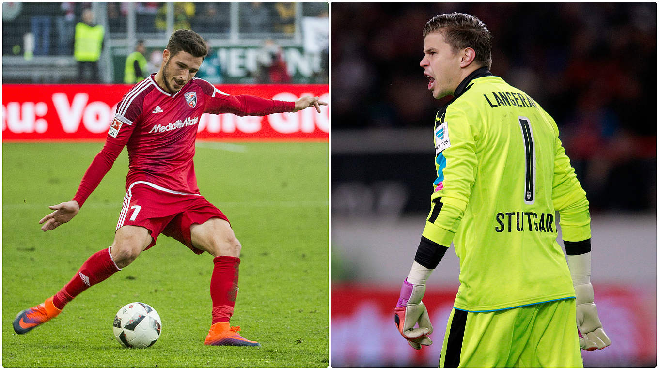 Bekannte aus der Bundesliga: die Australier Matthew Leckie (l.) und Mitchell Langerak © Bilder Getty Images / Collage DFB