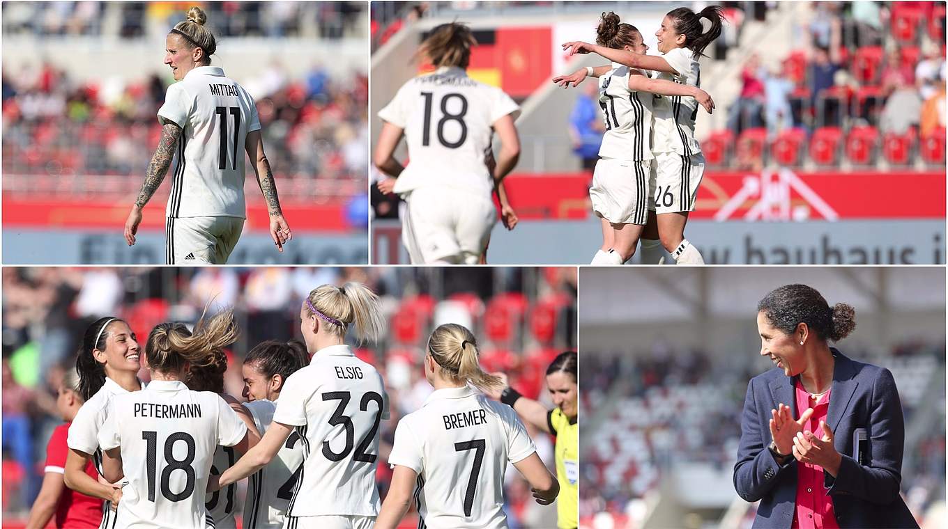 The DFB Women have begun work at their training camp ahead of the European Championship © Getty Images Collage DFB