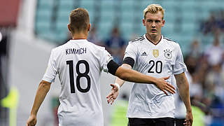 Brandt (r.) mit Kimmich: 