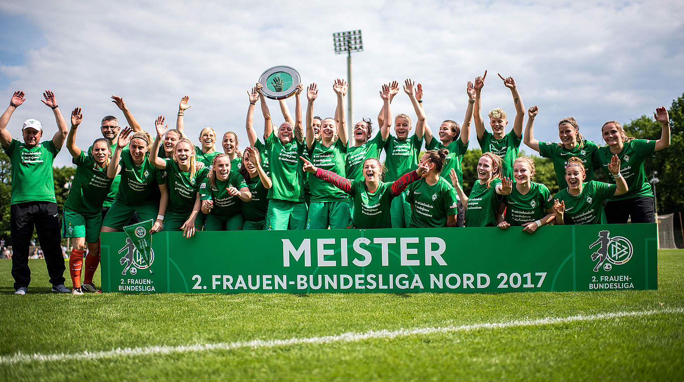Starker Meister im Norden und Bundesliga-Rückkehrer: Werder Bremen © 2017 Getty Images