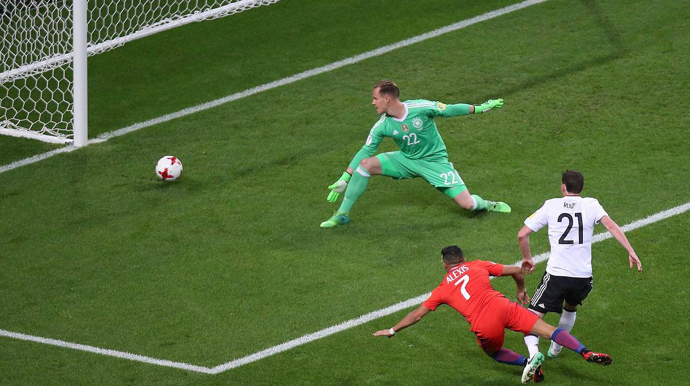 ter Stegen was beaten in the sixth minute by Alexis Sanchez.  © This content is subject to copyright.