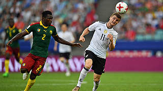 Starker Auftritt gegen Afrikameister Kamerun: Timo Werner (r.) © AFP/Getty Images