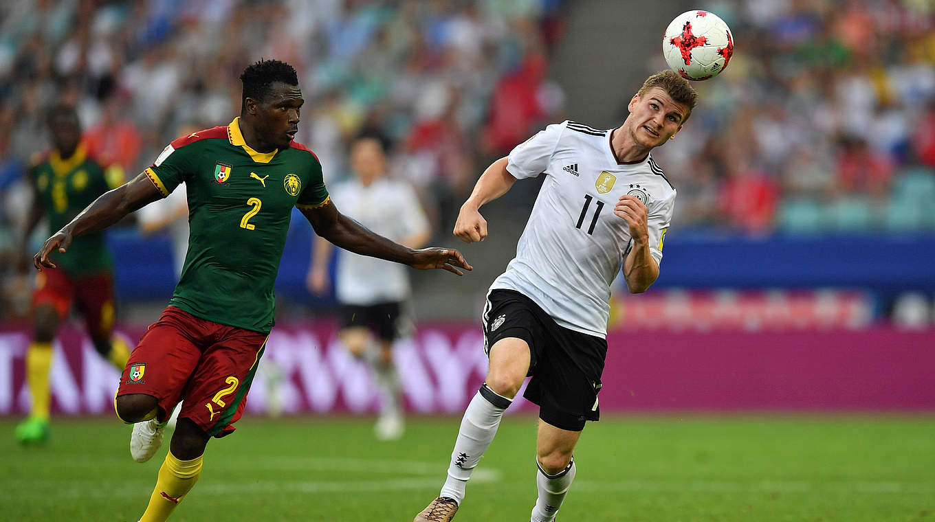 Starker Auftritt gegen Afrikameister Kamerun: Timo Werner (r.) © AFP/Getty Images