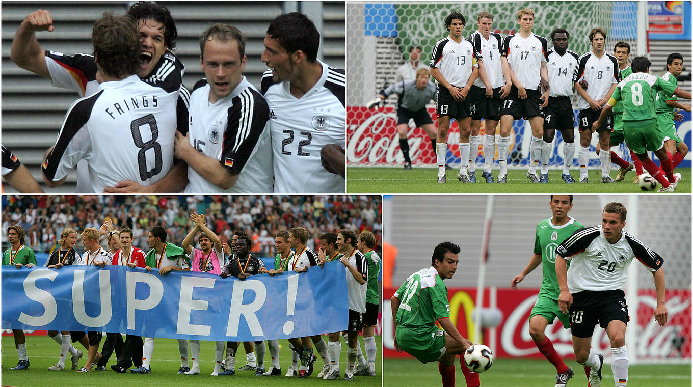 Sieben Tore im vergangenen Duell: Deutschland siegt 4:3 beim Confed Cup 2005 © Getty Images/Collage DFB
