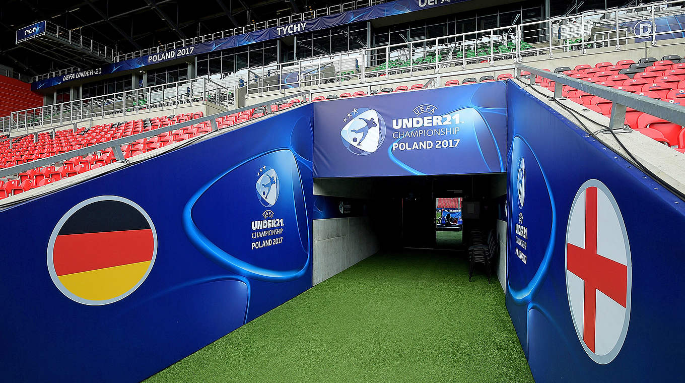 Ruhe vor dem ersten Halbfinale: In Tychy steigt der Klassiker gegen England © 2017 UEFA
