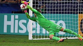 Julian Pollersbeck was the penalty shooutout hero for Germany © AFP/Getty Images