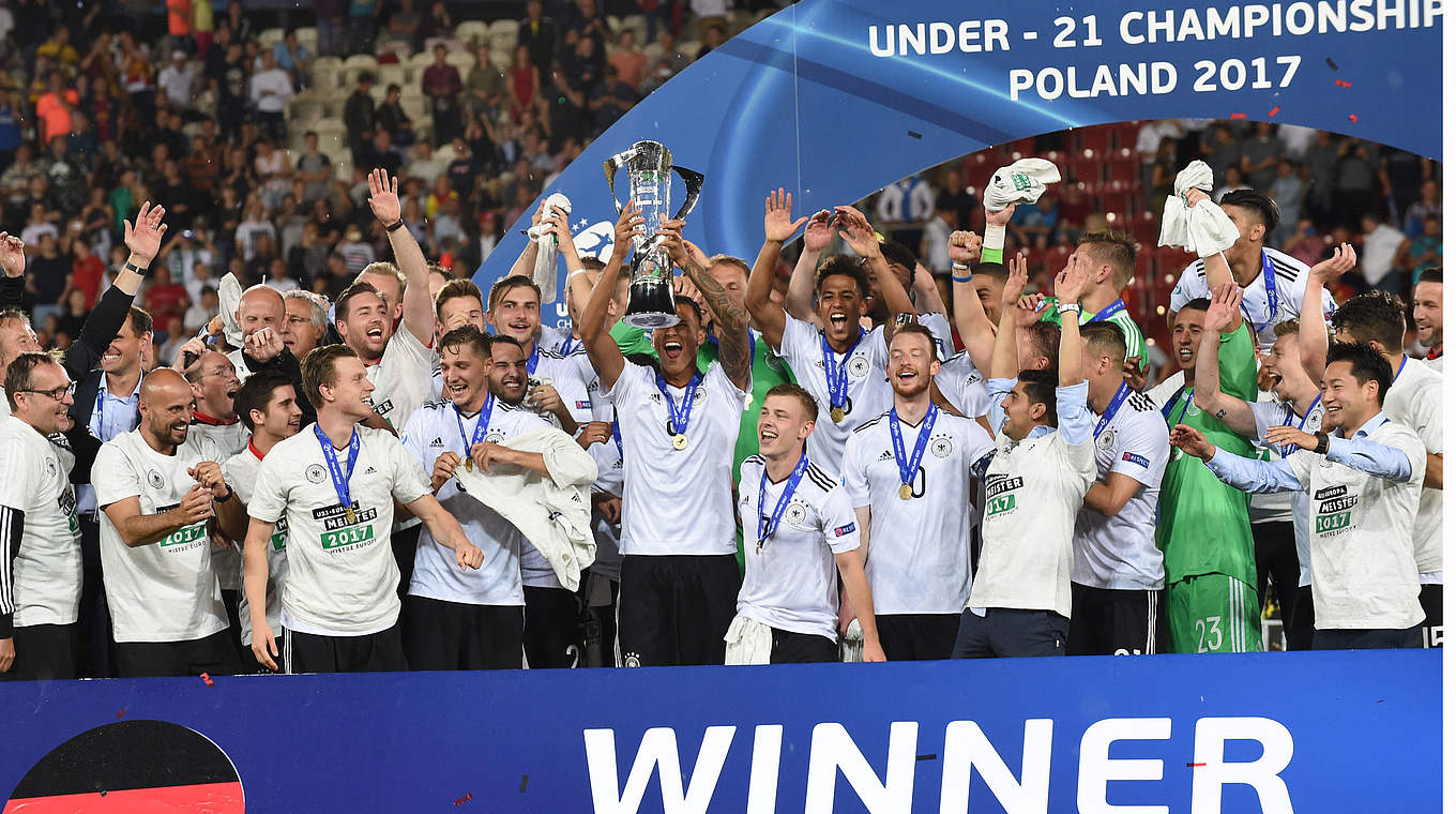 Germany lifted the under-21 Euros for the first time since 2009.  © This content is subject to copyright.