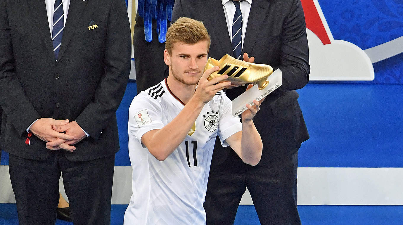 Drei Tore, zwei Torvorlagen: Timo Werner erhält den Goldenen Schuh beim Confed Cup © 2017 Getty Images