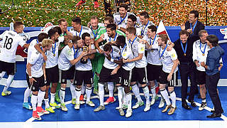 Germany celebrate after winning the Confederations Cup  © This content is subject to copyright.