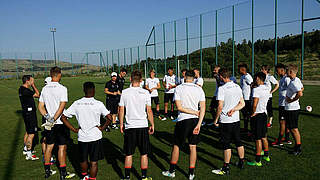 The Germany under-19 squad are feeling motivated ahead of the tournament  © DFB