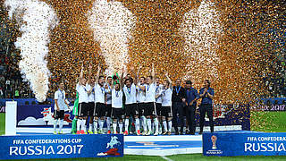Erstmals Sieger beim Confed Cup: Deutschland holt bei der dritten Teilnahme den Titel © 2017 Getty Images