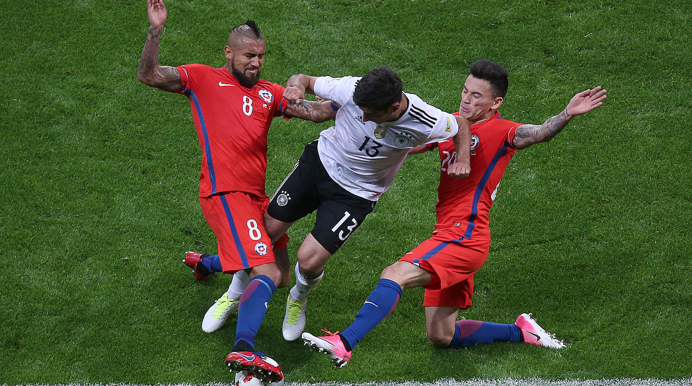 Überzeugende Bundesligavertreter: Chiles Arturo Vidal (l.) und Charles Aranguiz (r.) © 2017 Getty Images