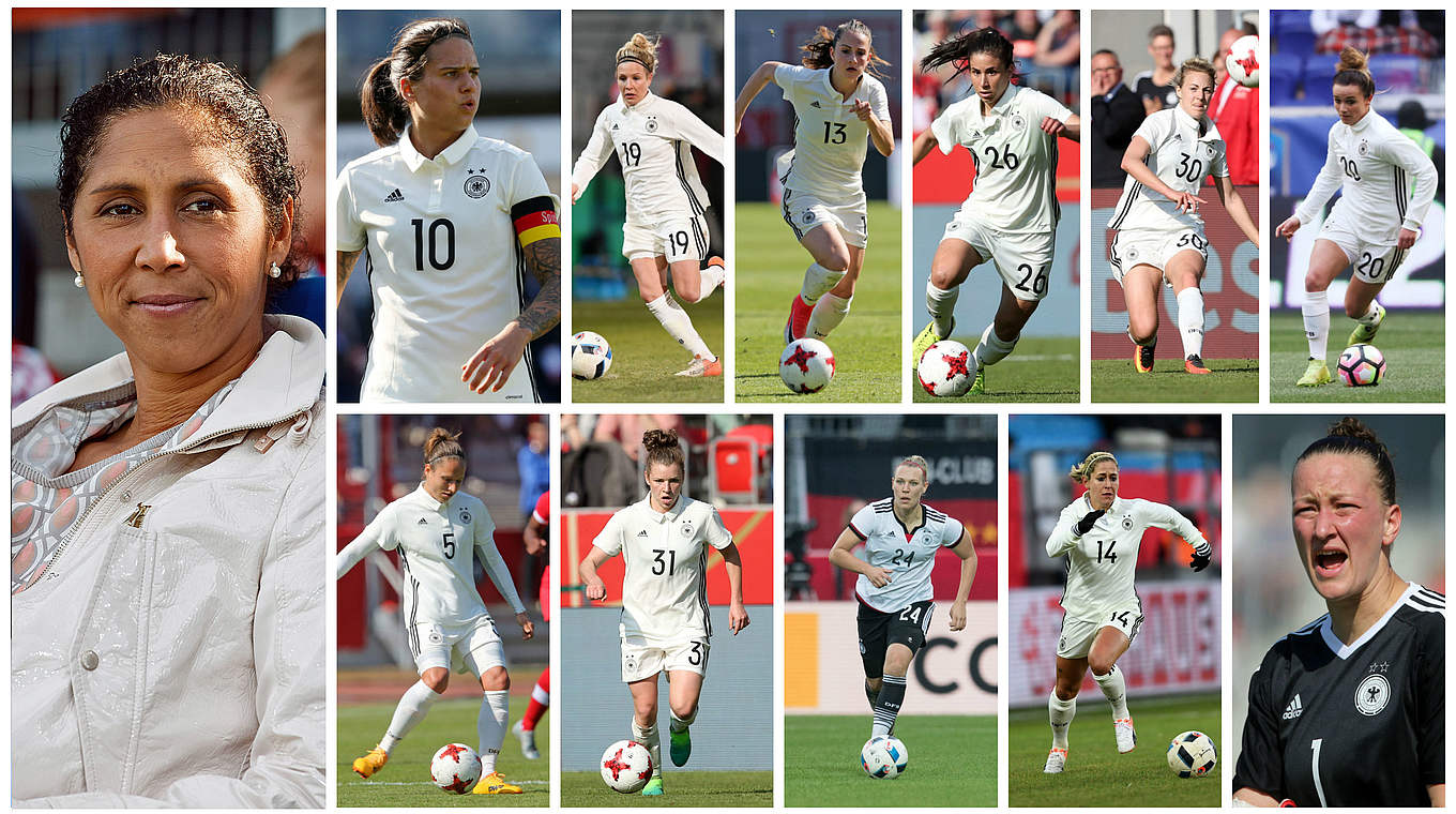 Die Elf für Brasilien: So startet Bundestrainerin Steffi Jones in Sandhausen © Getty Images/Collage DFB