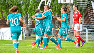 Erfolgreich gegen Dänemark: Deutschlands U 16-Juniorinnen siegen 4:2 © 2017 Getty Images