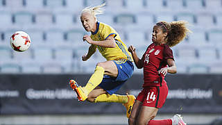 Ehrgeizige Ziele: Caroline Seger (l.) peilt mit Schweden den EM-Titel an © 2017 Getty Images