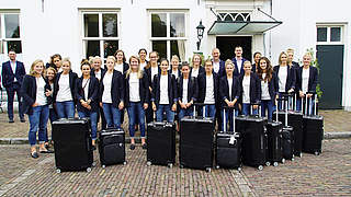 Im Base Camp angekommen: Die DFB-Frauen © DFB