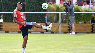 Absolviert sein Fitnessprogramm in München: Weltmeister Jerome Boateng © 2017 Getty Images