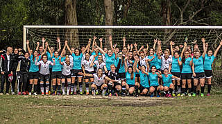 Die zweite offizielle Partie: Spiel gegen die Auswahl uruguayischer Studentinnen © Lucia Casanova