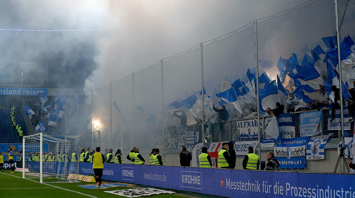 Pyrotechnik Magdeburger Anhänger: Das DFB-Sportgericht ändert sein Urteil © 2017 Getty Images