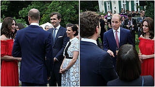 DFB-Generalsekretär Dr. Curtius und Teresa Enke trafen Prinz William und Herzogin Kate © Buddy Bartelsen/Impress pictures