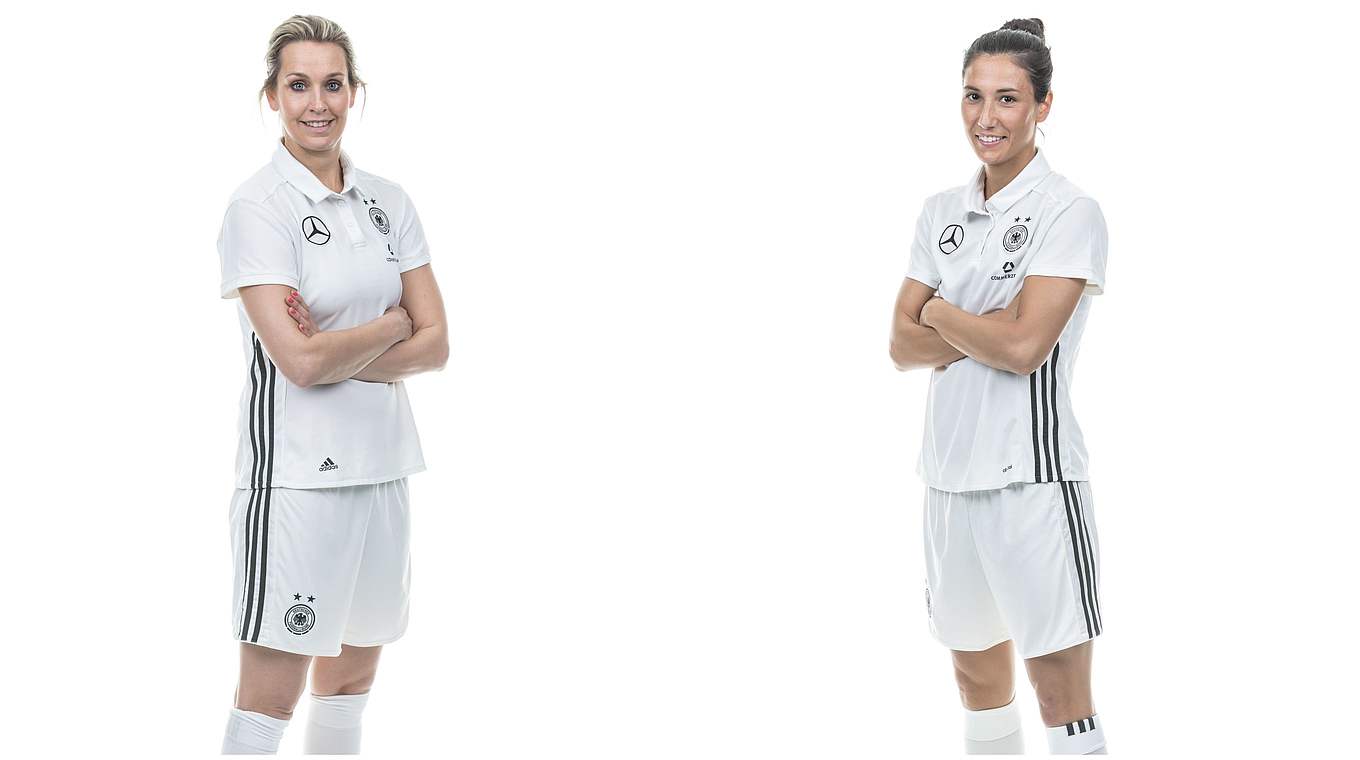 Zum ersten Mal bei der EM mit von der Partie: Lena Goeßling (l.) und Sara Doorsoun © Getty Images/Collage DFB