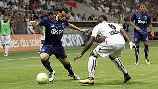 Gute Ausgangsposition: Amin Younes (l.) und Ajax spielen in Nizza Unentschieden © imago/VI Images