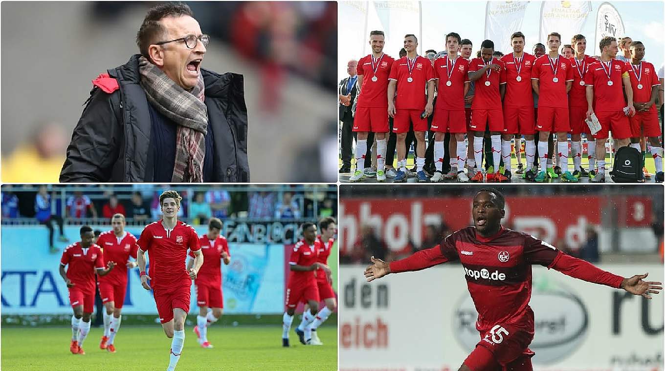 FC Kaiserslautern coach Norbert Meier: "We will take the game just as seriously as any other" © Getty Images / Collage DFB