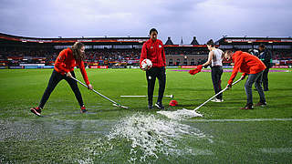 Unplayable conditions in Rotterdam - game called off © 2017 Getty Images