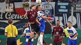 First round clash in 2014: MSV Duisburg beat 1. FC Nürnberg 1-0 © imago/Team 2