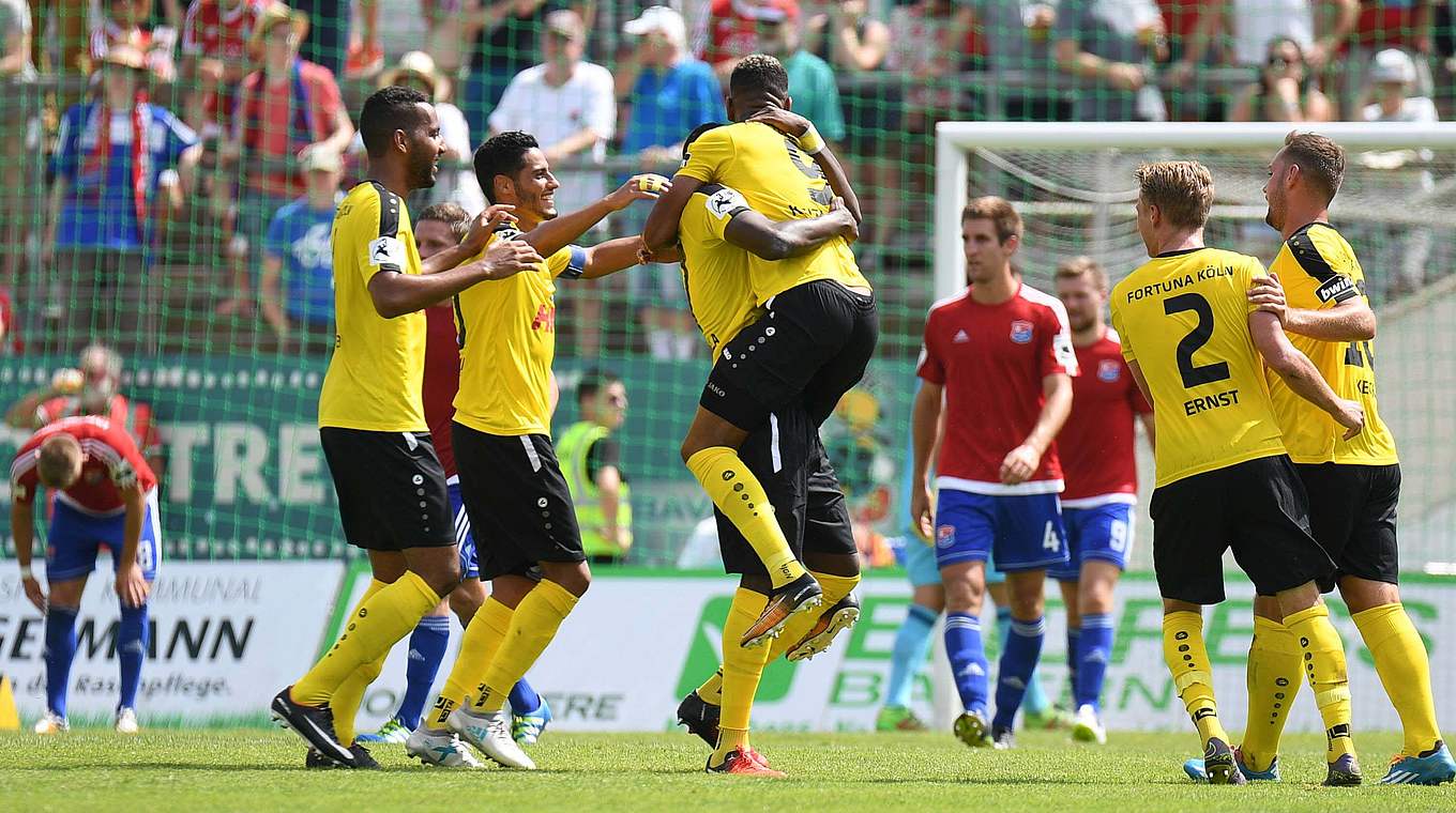 2:0 geführt, am Ende wird's ein Punkt: Fortuna Köln spielt 2:2 bei SpVgg Unterhaching © imago/foto2press