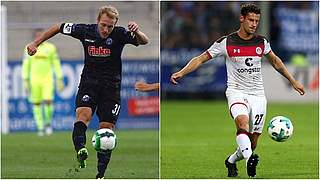 Paderborn's Zolinski (left) and St. Pauli's Kalla (right) may be the stars of the clash © 