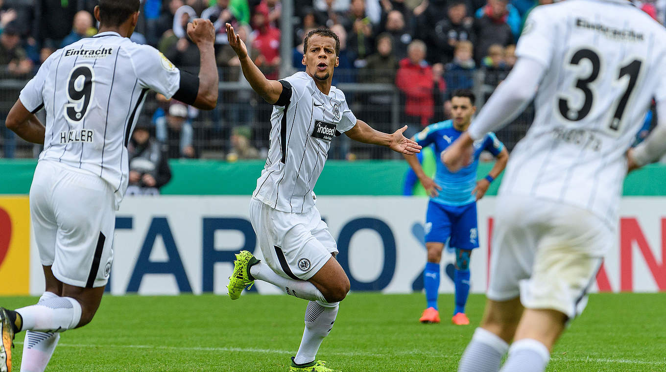 Last year's finalists Eintracht Frankfurt will be hoping for another successful cup run © 2017 Bongarts/Getty Images